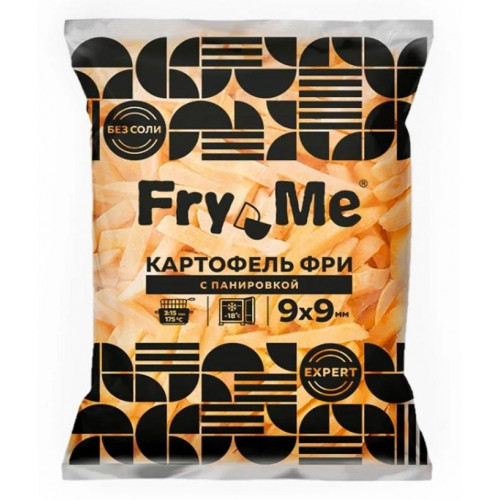 Картофель фри с панировкой 9*9мм Фрай Ми 2,5кг