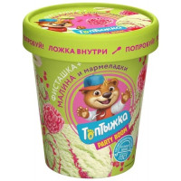 Бум/стак Топтыжка Пломбир Фисташка Малина-Мармелад 12% 270 гр/8шт
