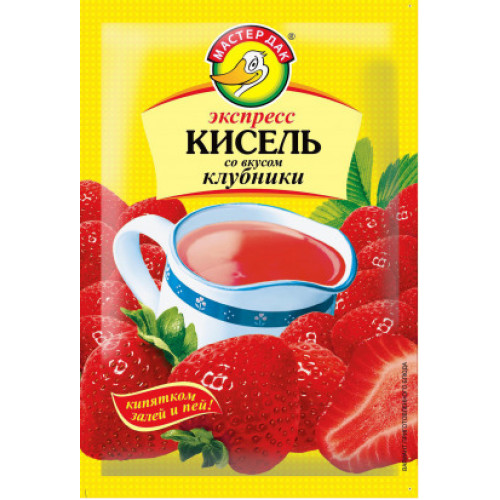 Экспресс-кисель Клубника 30гр/50шт МастерДак