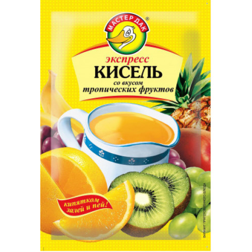 Экспресс-кисель Тропические фрукты 30гр/50шт МастерДак
